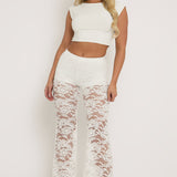 Lace Mirage Flare Pants