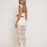 Lace Mirage Flare Pants