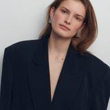 Silver Aura Statement Earrings