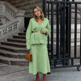 Celeste Fluffy Knit Co-ord Set