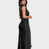 Leti – Long Satin Elegance