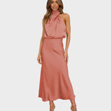 Leti – Long Satin Elegance