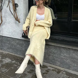 Celeste Fluffy Knit Co-ord Set