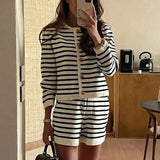 Marseille Stripe Knit Set