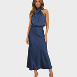 Leti – Long Satin Elegance