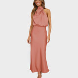 Leti – Long Satin Elegance