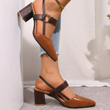 Talons en cuir à anneaux