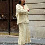 Celeste Fluffy Knit Co-ord Set