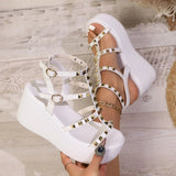 Sandales compensées orthopédique