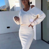 Off-Duty Luxe Ribbed Midi Set