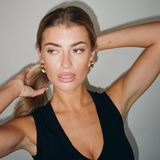 Dual-Tone Petite Knot Earrings