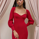 Scarlet Elegance Knit Set