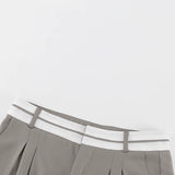 Milan Fold-Detail Wide Leg Pants