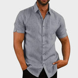 Elian | Lightweight Linen Short-Sleeve Shirt