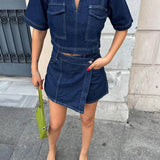 Soera Jade Denim Two-Piece Set