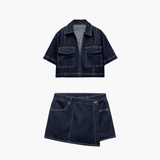 Soera Jade Denim Two-Piece Set