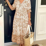 ARIAS - VESTIDO BOHEMIO CON ESCOTE EN V