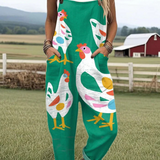Cluckin’ Whimsical Jumpsuit