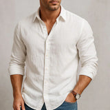Adrian - Camisa de lino para hombre hecha a mano