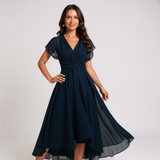 Sammy – Flowy V-neck evening dress
