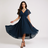 Sammy – Flowy V-neck evening dress