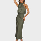 Leti – Long Satin Elegance