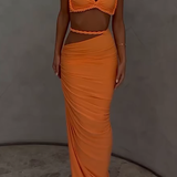 Solara Braided Two Piece Maxi Dress