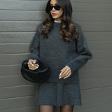 Nadia Knit Sweater Skirt Set