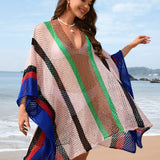 Blue Solstice Shores Crochet Cover-Up