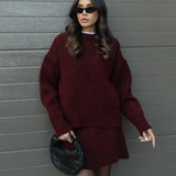 Nadia Knit Sweater Skirt Set