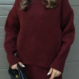 Nadia Knit Sweater Skirt Set