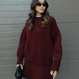 Nadia Knit Sweater Skirt Set