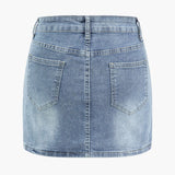 Crosstown Denim Jacket And Skirt Set