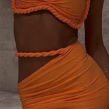 Solara Braided Two Piece Maxi Dress