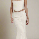 Celestia Lace Wrap Maxi Set