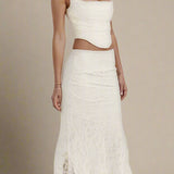 Celestia Lace Wrap Maxi Set
