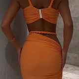 Solara Braided Two Piece Maxi Dress