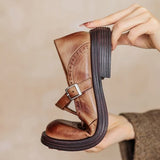 EMELIA LEATHER TALONS SHOES