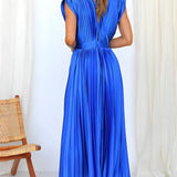 ELENA - VESTIDO MIDI PLISADO SIN MANGAS