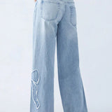 Meadow Bow Embroidered Jeans
