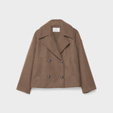 Damen Zweireihiger Mantel | Kurz