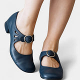 KARIS LEATHER COURT SHOES