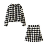 Vienna Houndstooth Two-Piece Set