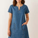 Evie | Soft Denim Dress