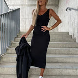 Off-Duty Luxe Ribbed Midi Set