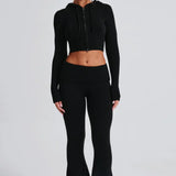 Black Skylar Knit Set