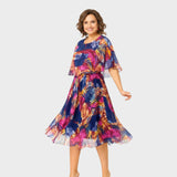 AYALA | COMFORTABLE BELLY COVERAGE CHIFFON DRESS