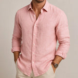 Adrian - Camisa de lino para hombre hecha a mano