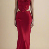 Veloura Cutout Cowl Maxi Set