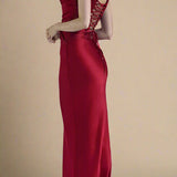 Veloura Cutout Cowl Maxi Set